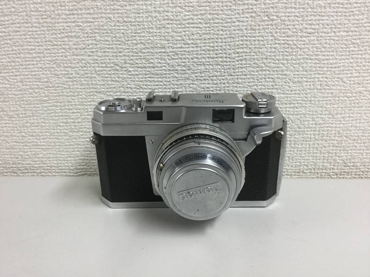 ★コニカ Ⅲ　Konishiroku Hexanon 1:2.4 f=48mm　革ケース付★