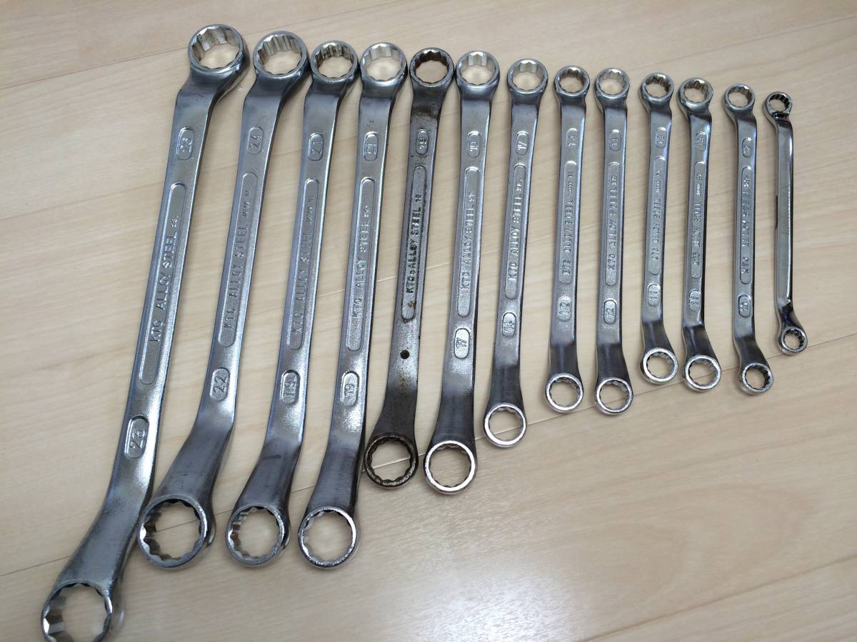 KTC 両口 メガネレンチ 未使用や中古 などいろいろ 13本 《ダブりあり》 その他 アストロ