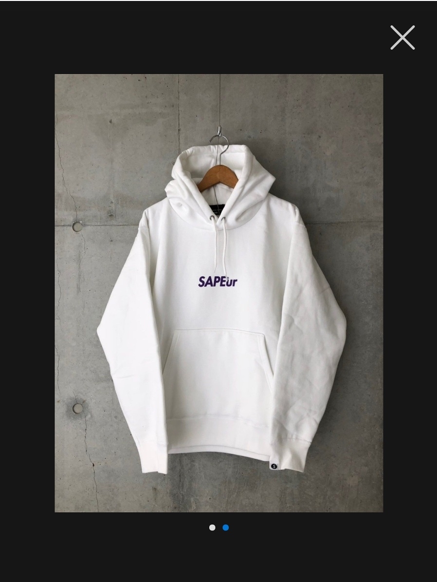 【取置き済みNEO様】SAPEur ロッドマン hoodie LA SAPEur Lサイズ HOODIE□GOtoLA□WHITE サプール パーカー ロッドマン