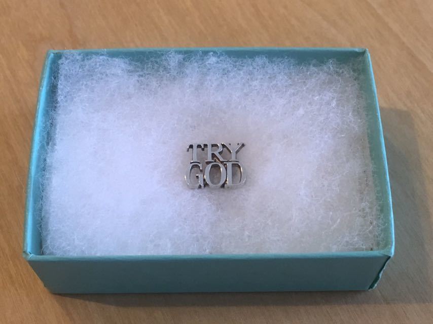 ビンテージ ティファニー TRY GOD ピンバッジ ピンバッチ Tiffany