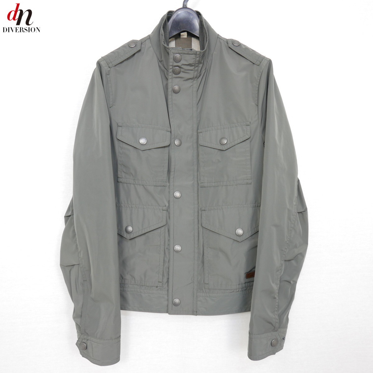 BURBERRY BRIT バーバリー ブリット ナイロン ミリタリー ブルゾン ジャケット KHAKI S