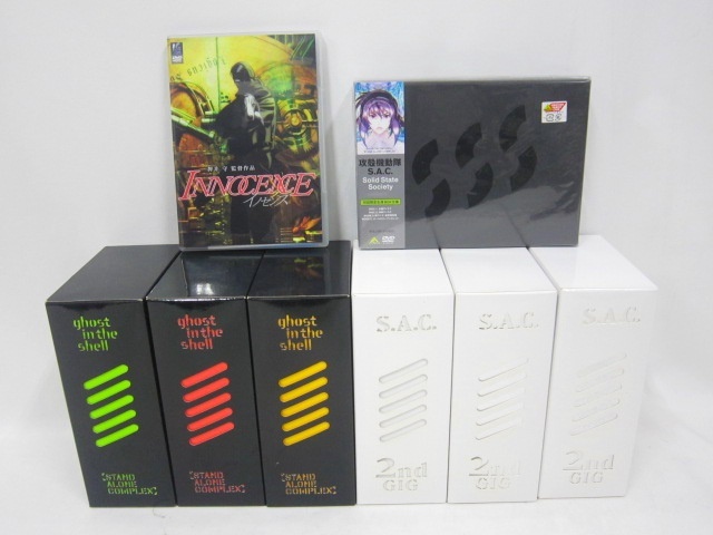 016B199L00◆DVD 攻殻機動隊 STAND ALONE COMPLEX 全13巻 + S.A.C. 2nd GIG 全13巻 + イノセンス 大量まとめセット 中古