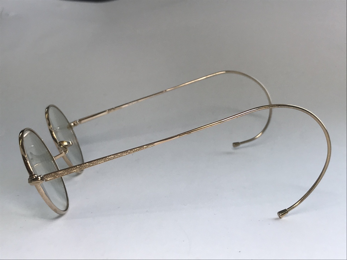 状態良好★【中古Z870】JOHN LENNON(ジョン レノン)メガネフレーム JL-21-04 ゴールド