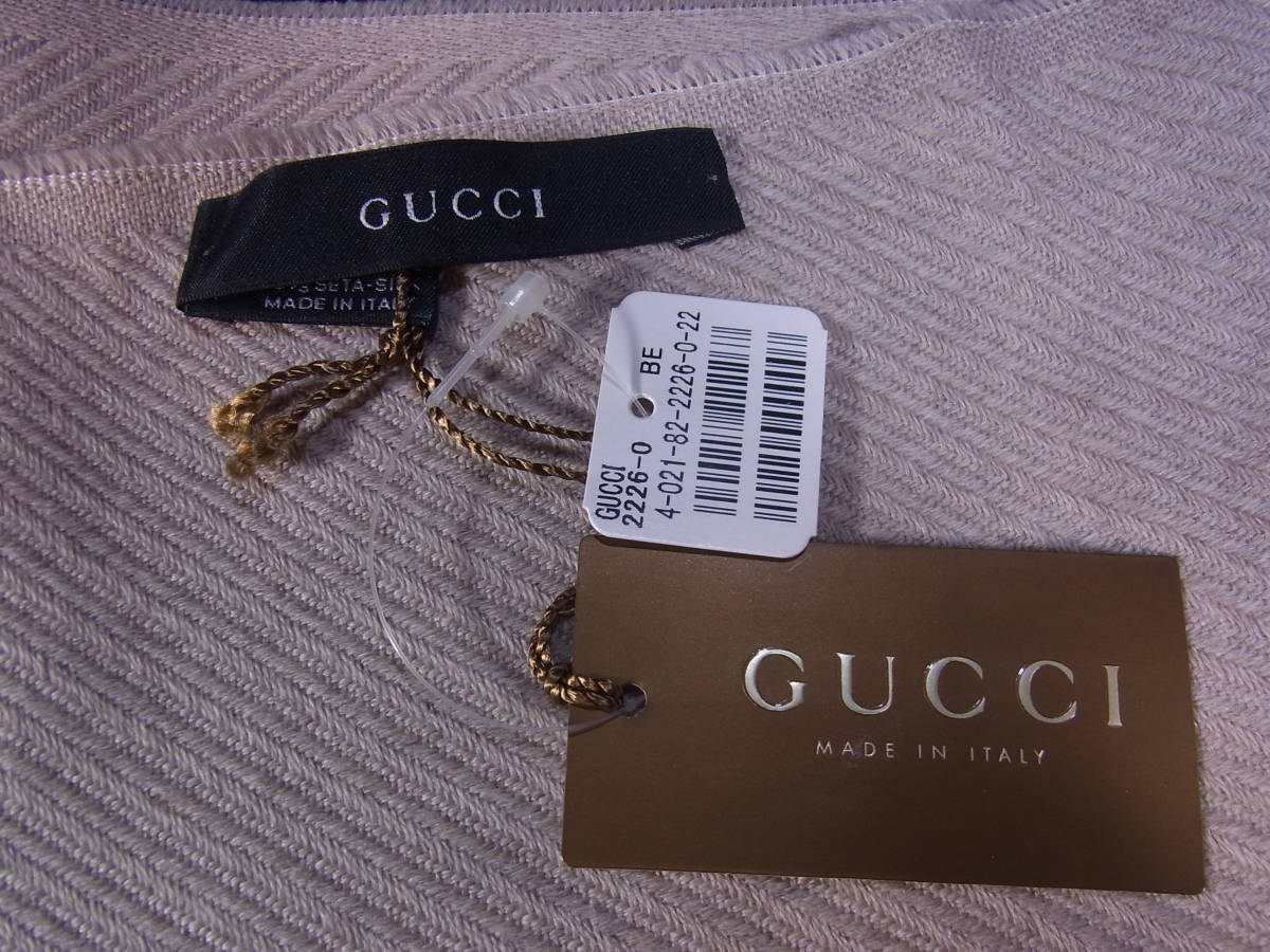 GUCCI グッチ GG柄 マフラー タグ付き未使用品 ,GUCCIグッチGG柄