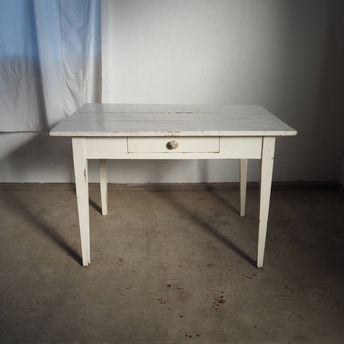  フランスアンティーク フレンチペイントテーブル アンティーク家具/ヴィンテージ/ブロカント/ナチュラル/シャビー/店舗什器(西洋)｜売買されたオークション情報、yahooの商品情報をアーカ 西洋