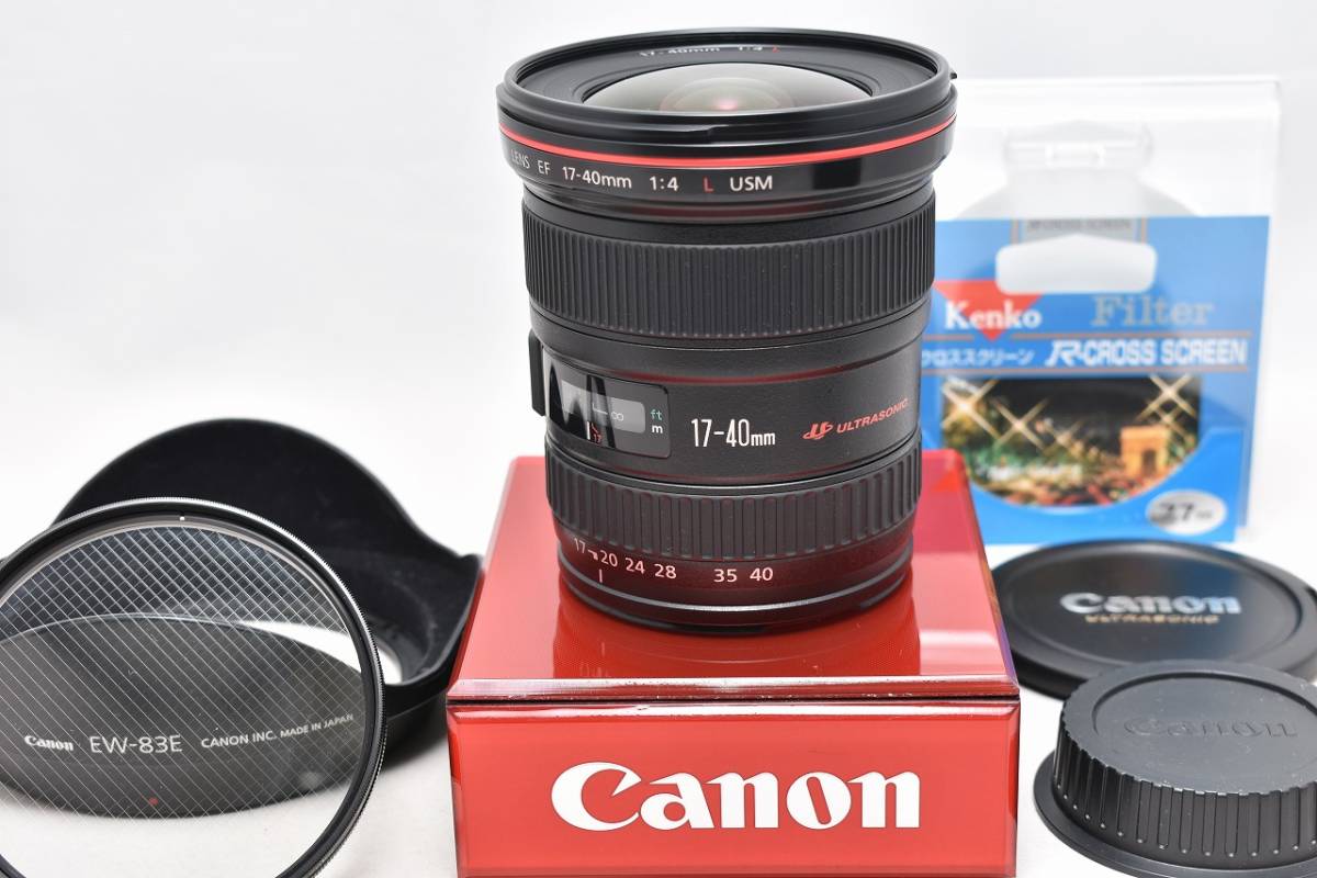 ef17-40mm canon カメラ　レンズジャンク 美品☆Canon キヤノン EF17-40mm F4L USM☆おまけ付 【公式通販】
