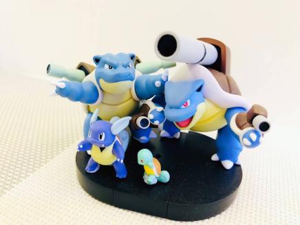 ポケットモンスター 立体ポケモン図鑑 1/40 ゼニガメ進化 カメール