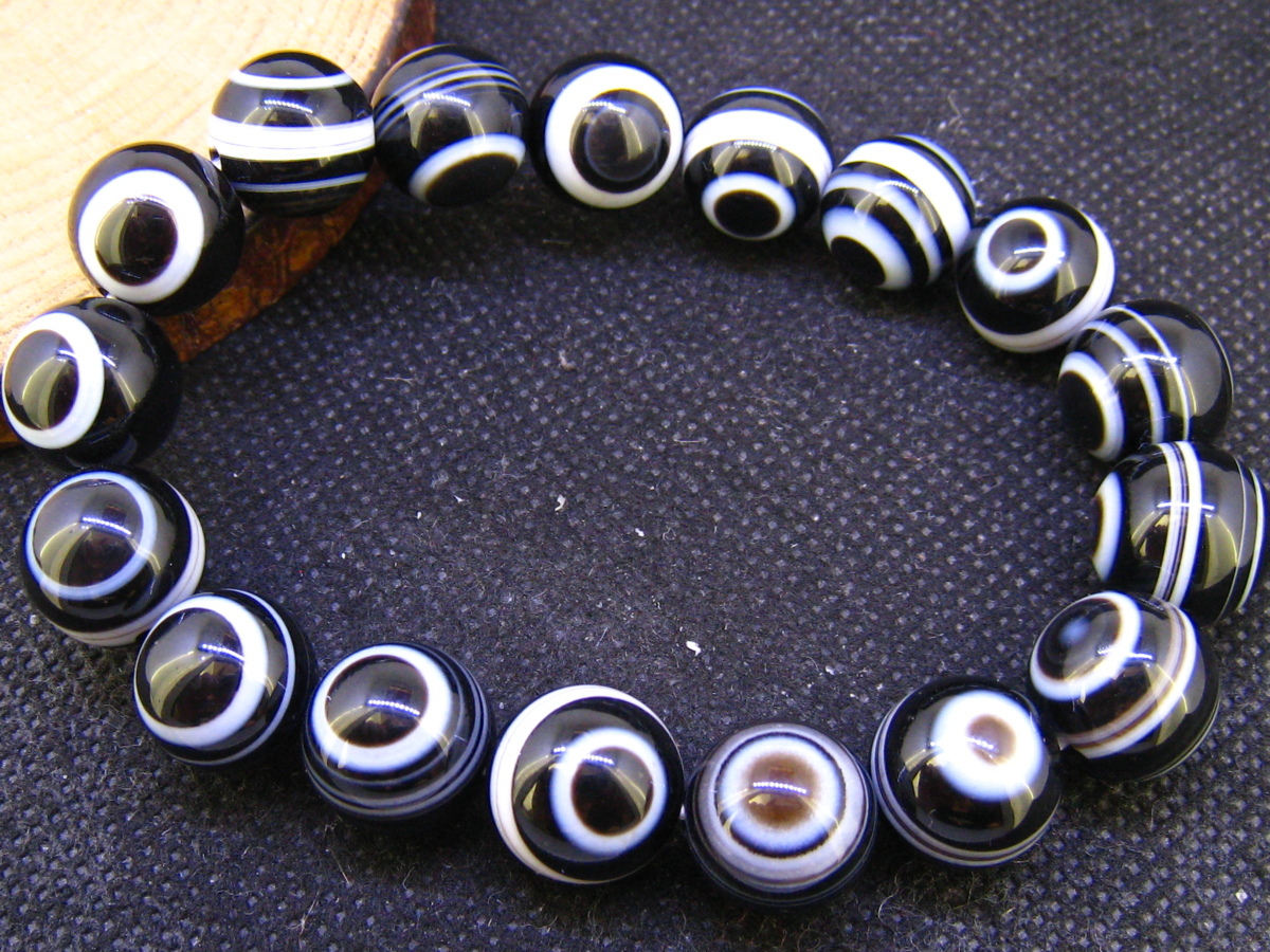 即決 0103e013 新入荷☆【天目天珠】☆ ブレス 12-12.5mm エネルギーを 