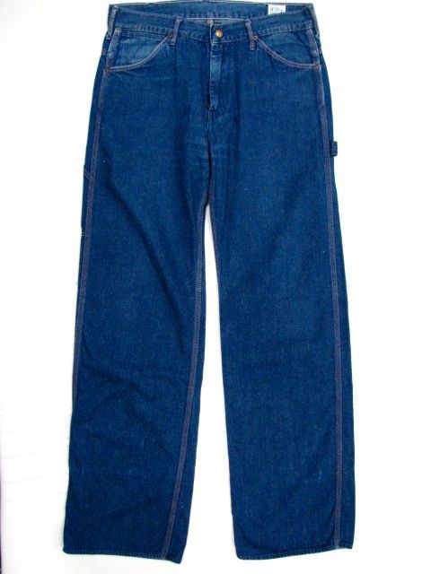 F287*orslow オアスロウ ペインターパンツ サイズ2 ユーズド加工 Made In Japan 日本製 デニム ビンテージ風 インディゴ