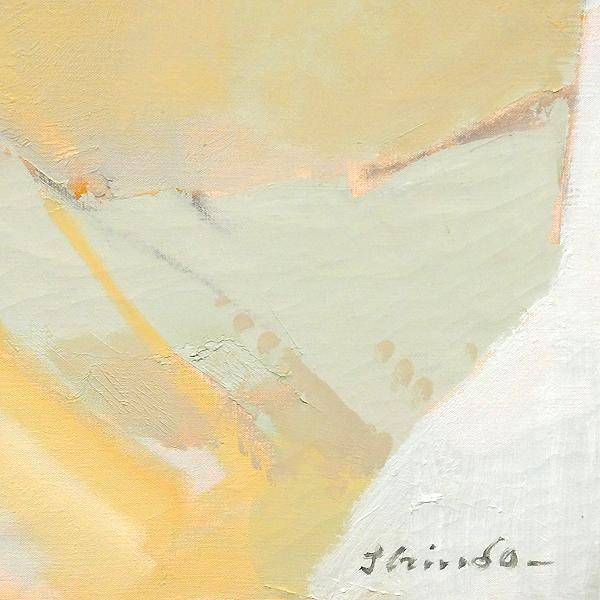 【GLC】進藤蕃 「港への階段 ギリシャ」 ◆全作品集掲載作（展覧会出展作）・油彩60号 無所属巨匠 師：小磯良平 大作逸品!