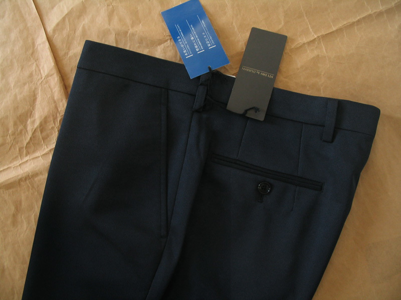 ダーバン ノータックパンツ 濃紺 ポリエステル100% 家庭洗濯可 秋冬 85ｃｍ 新品