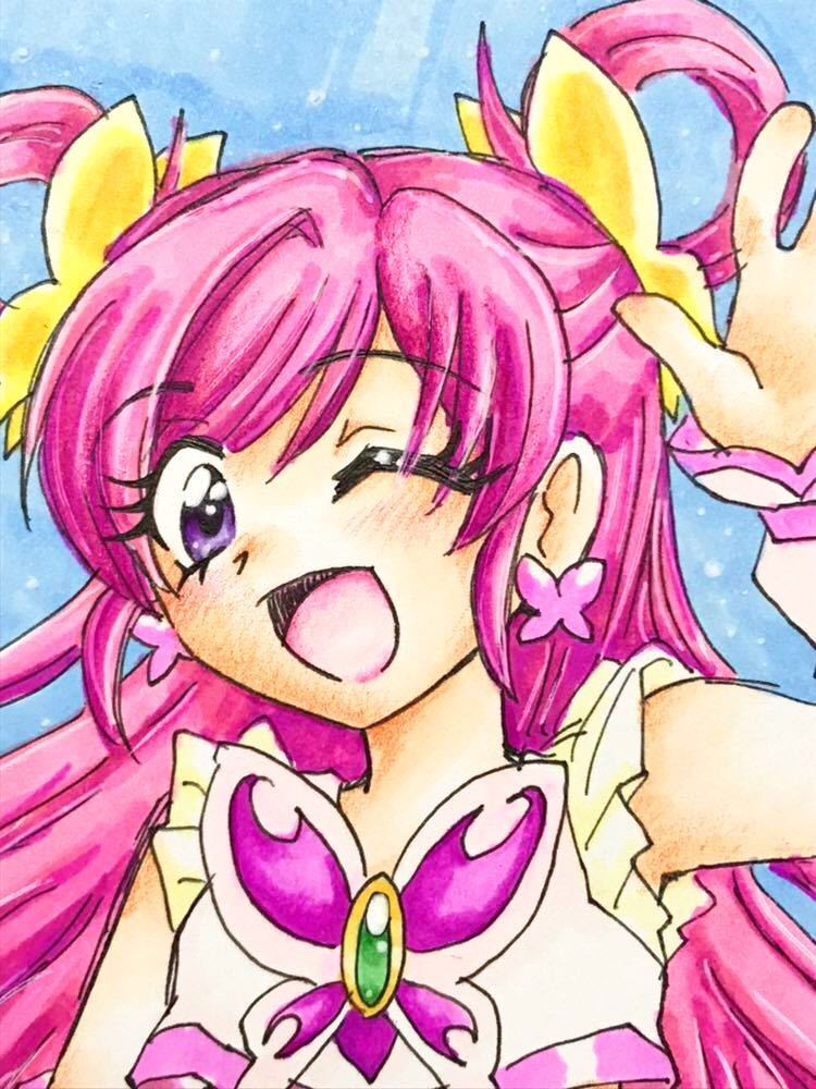 彫元彫伍 ☆ ハガキ 夢原のぞみ キュアドリーム 同人 非公式 ファン