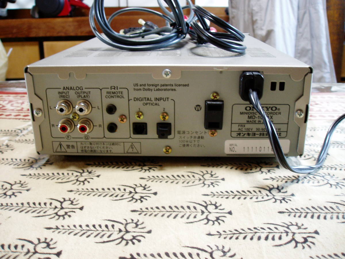 ONKYO MDデッキ MD-105AX MDLP対応 美品 ONKYO : INTEC205 録音不可