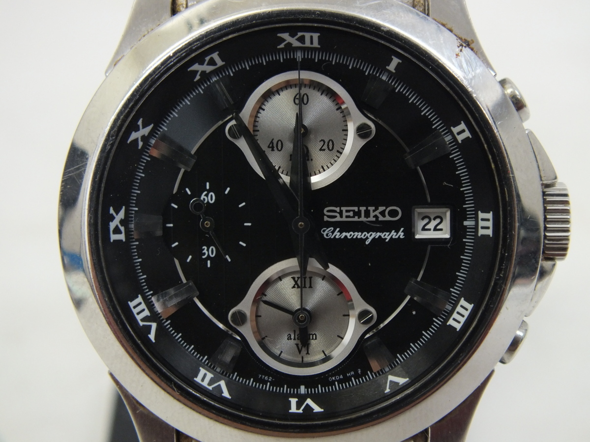 SEIKO セイコー◇ クロノグラフ 7T62-0FF0 腕時計◇A4186 - Yahoo 