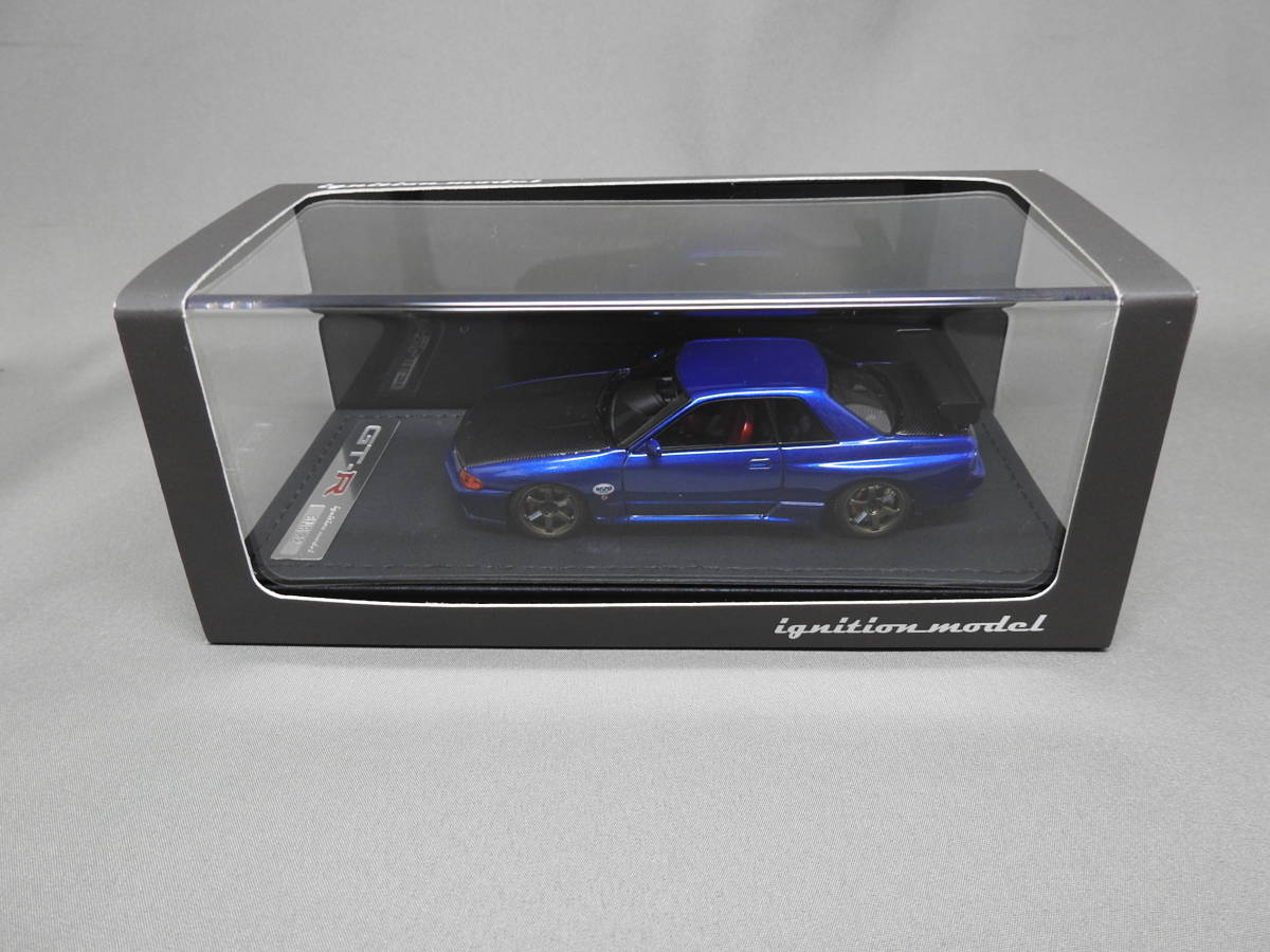新品未使用イグニッション 1/43  スカイライン GT-R  IG0961 イグニッションモデル 1⁄43 GT-R R32 IG0961 ニスモ 1／43 青メタ