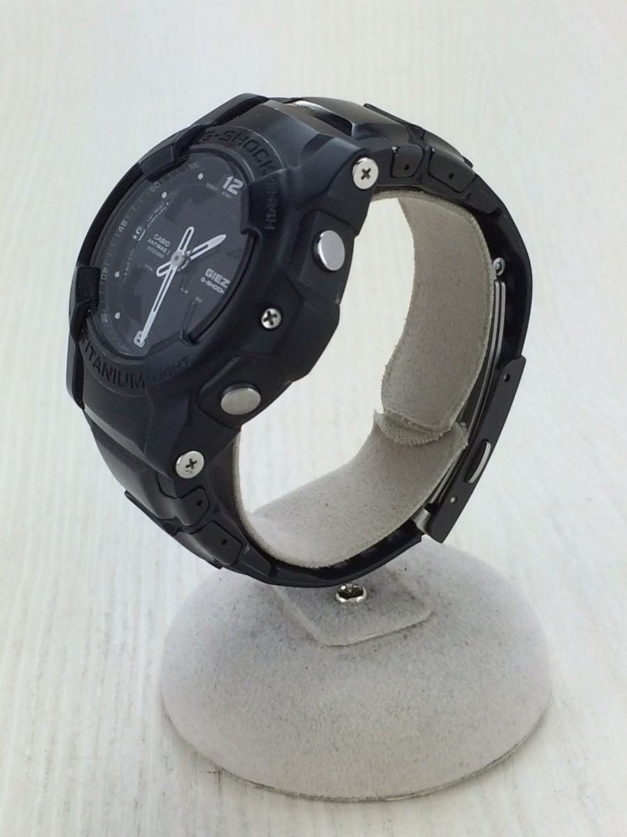 CASIO◆クォーツ腕時計/アナログ/チタン/BLK/BLK CASIO カシオ | オシアナス CASIO&frasl;カシオ -