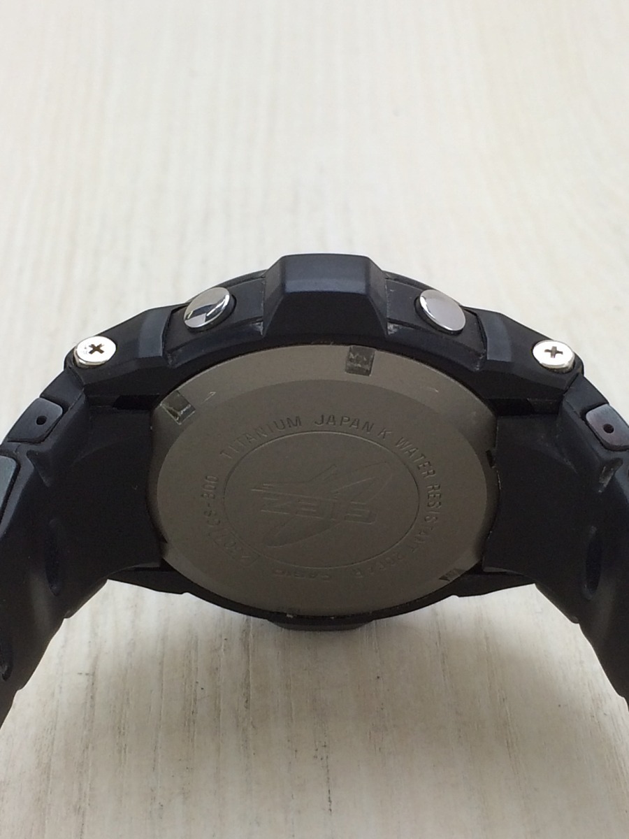 CASIO◆クォーツ腕時計/アナログ/チタン/BLK/BLK CASIO カシオ | オシアナス CASIO&frasl;カシオ -