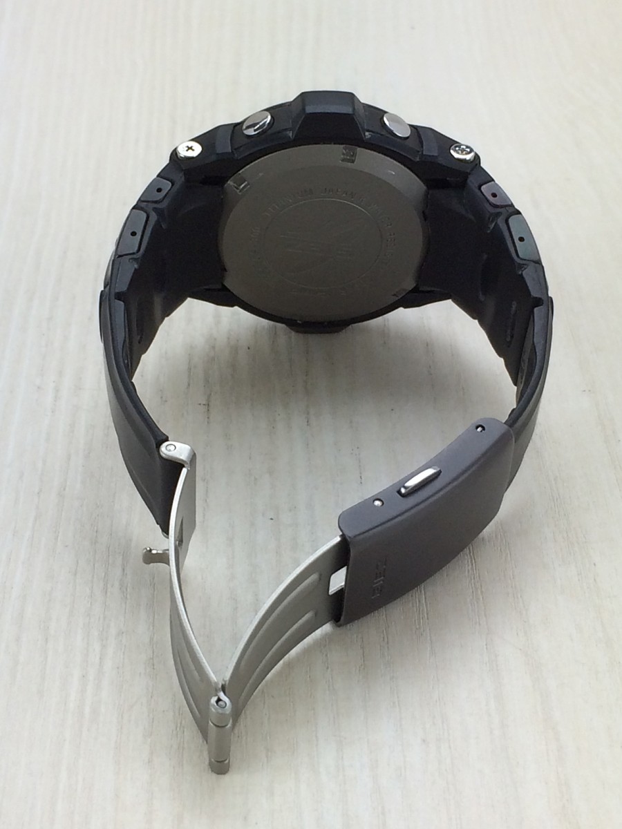 CASIO◆クォーツ腕時計/アナログ/チタン/BLK/BLK CASIO カシオ | オシアナス CASIO&frasl;カシオ -