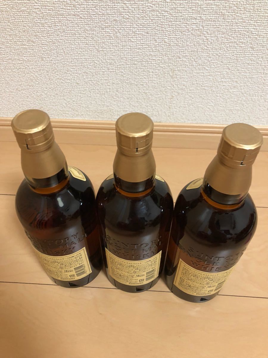 サントリー山崎12年 シングルモルトウイスキー 700ml 新品未開封 3本