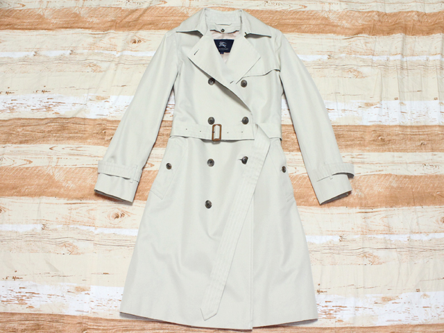 極美品Burberry Londonバーバリーロンドン コットン ベルト付トレンチ