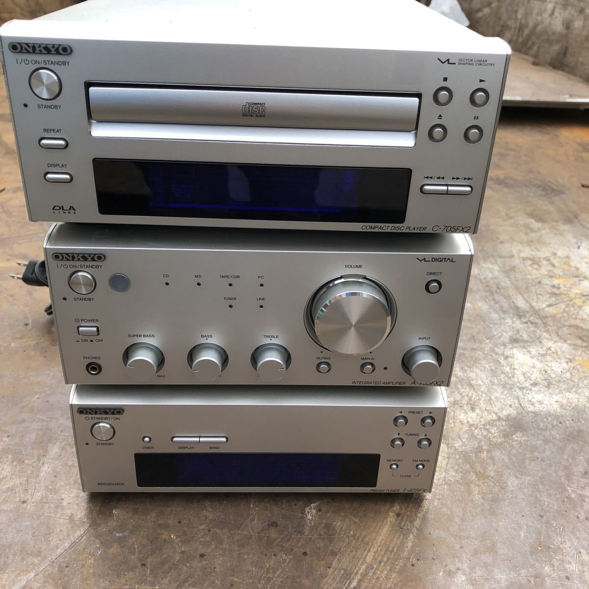 ONKYO C-705FX A-905X INTEC205シリーズ2台セット 【公式通販】
