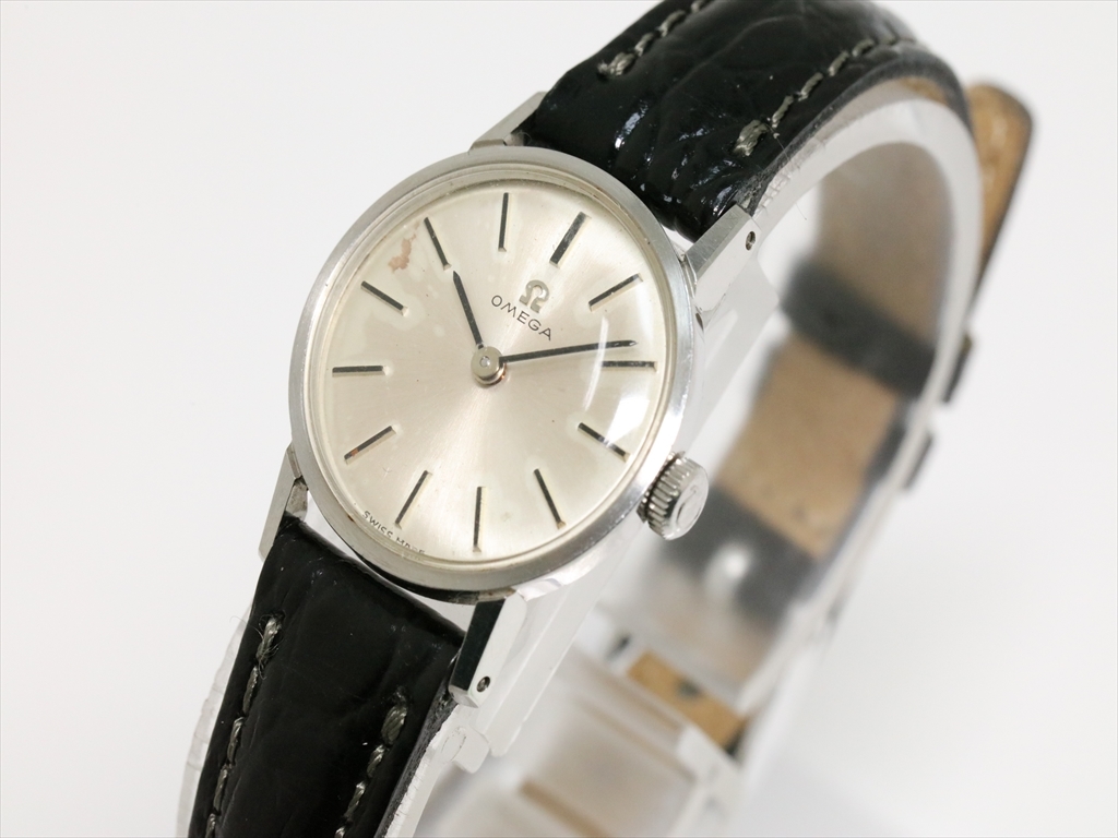可動品【OMEGA/オメガ】手巻き式 スイス製 シルバーダイヤル/バー