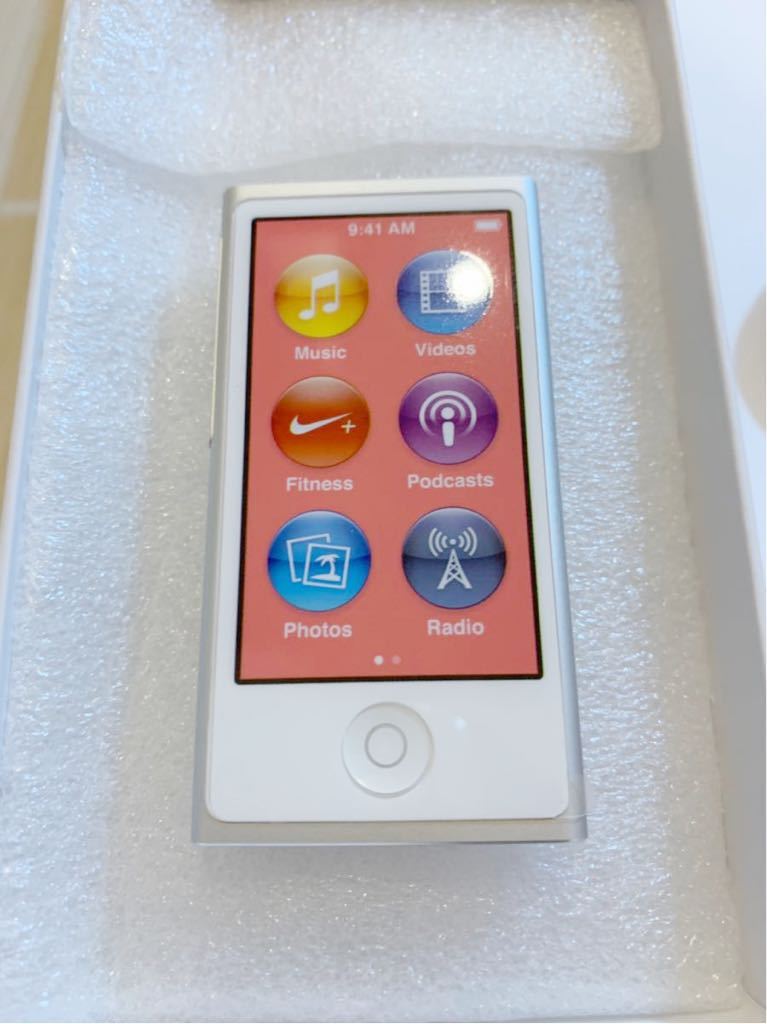【送料無料】新品未使用 保証有 iPod nano 第7世代 16GB シルバー 交換プログラム A1446 アイポッド