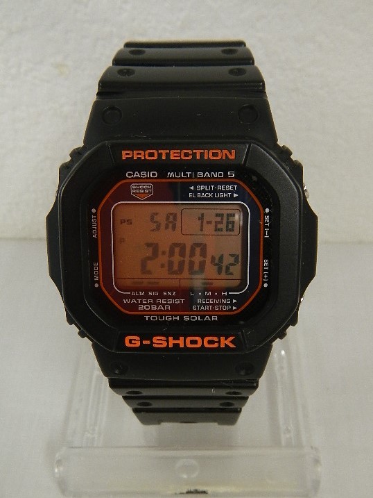 YZ21 G-SHOCK Gショック GW-M5600R 電波ソーラー タフソーラー オレンジ ブラック 黒