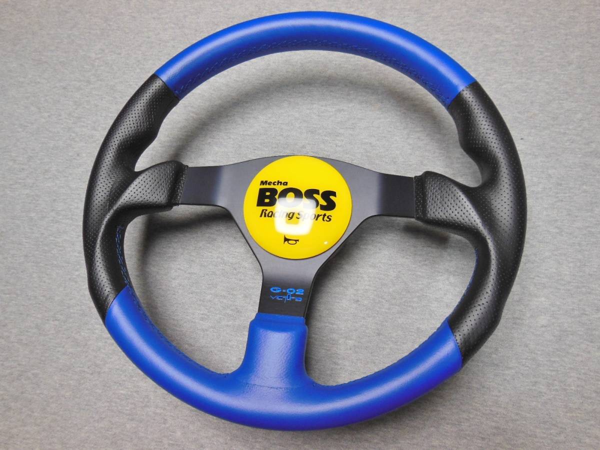 《珍品!当時物》ヴィクトリア VICTORIA G-02 Model 35φブルー/ブラックエアレザー[H3]レストア済み超美★どデカホーンボタン★ビクトリア