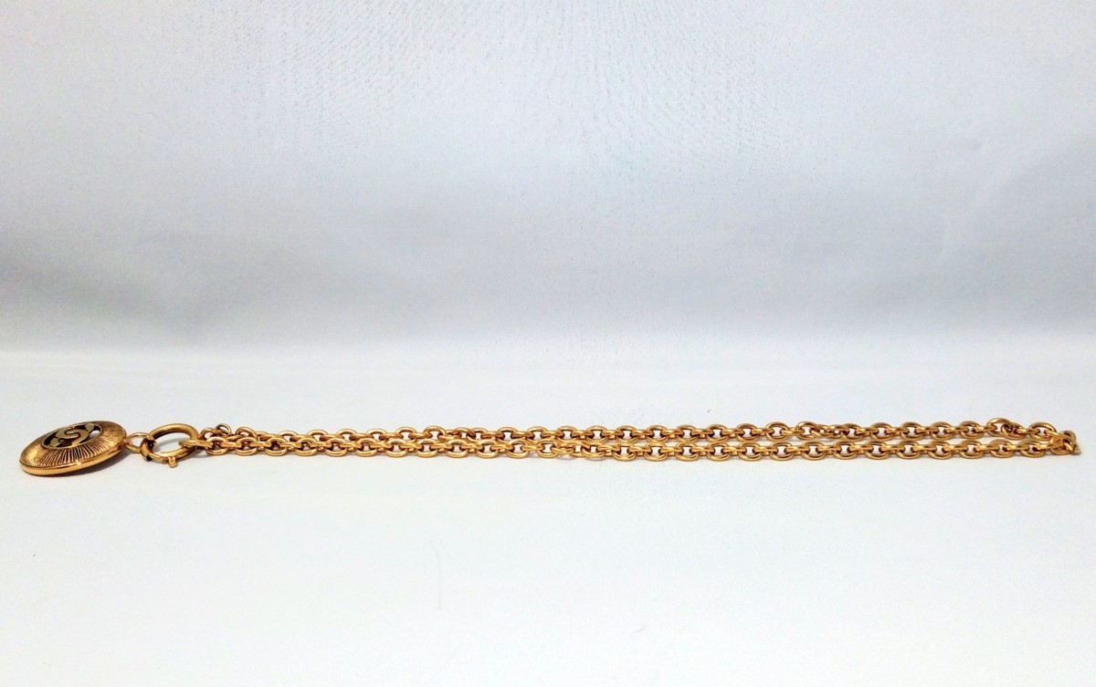 シャネル ネックレス CHANEL ココマーク 良品△CHANEL ココ 