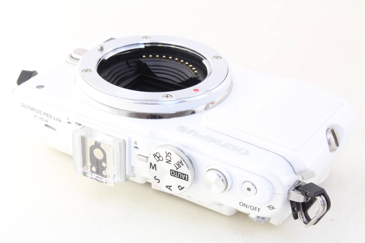 AA (新品同様) OLYMPUS オリンパス PEN Lite E-PL6 ホワイト ダブル