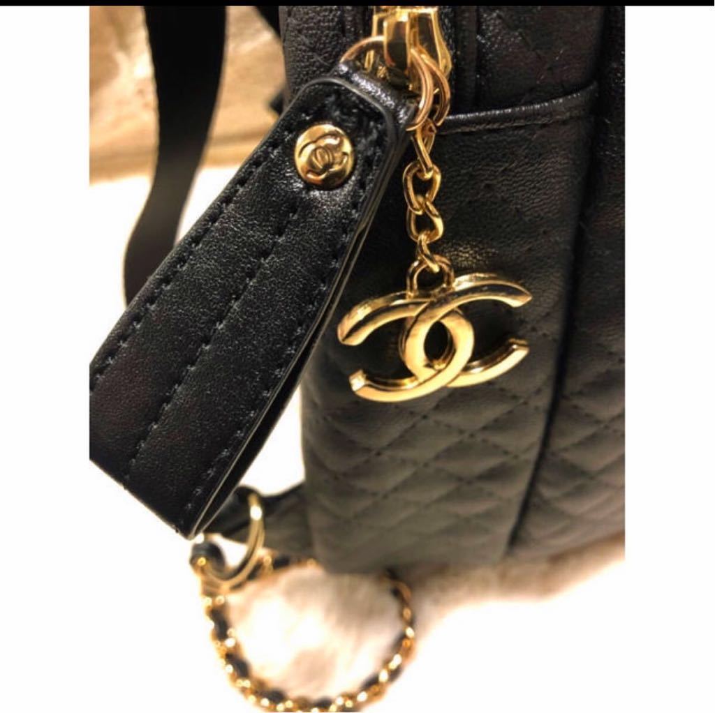 ☆送料無料☆CHANELシャネル 正規ノベルティ ゴールド刺繍 リュック 