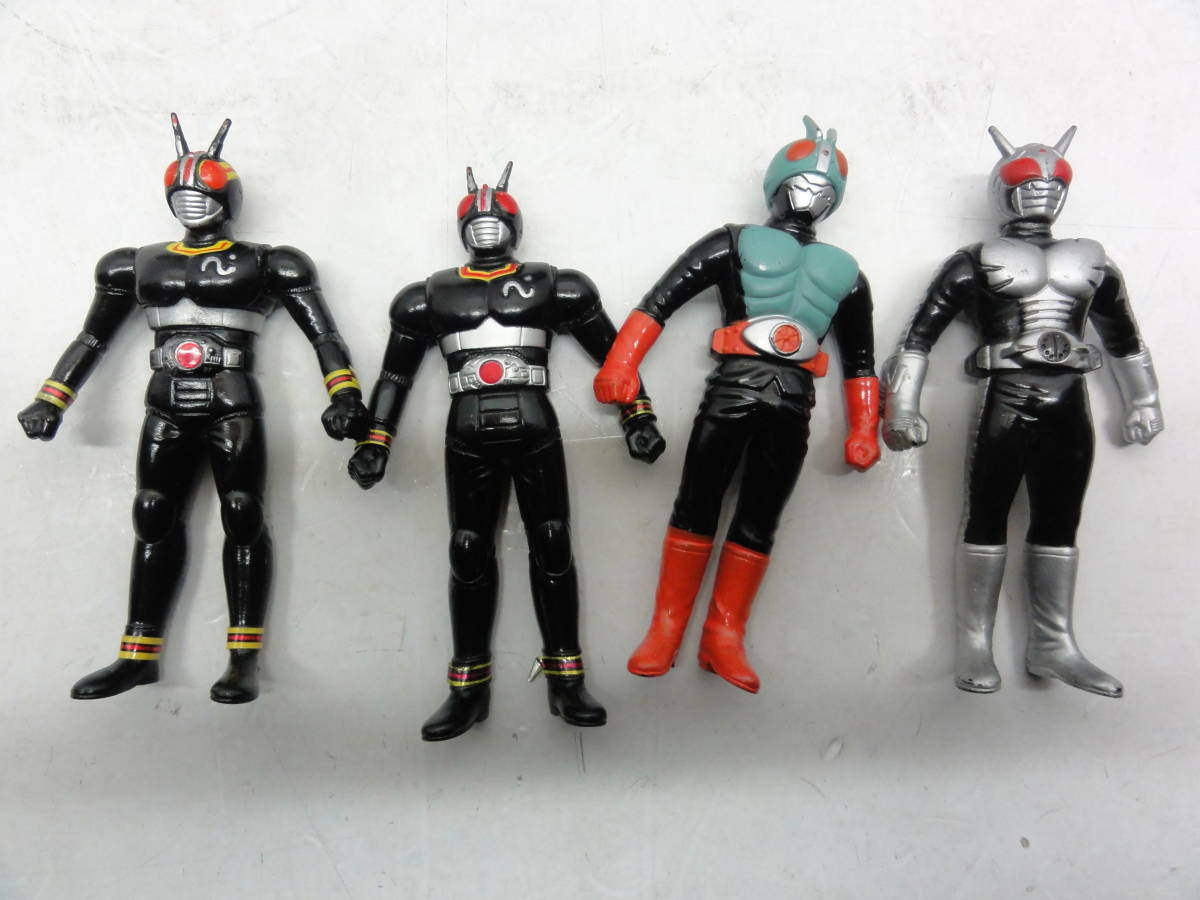 仮面ライダー バンダイ 1987年 - ブラックソフビ 値引き対応 昭和 