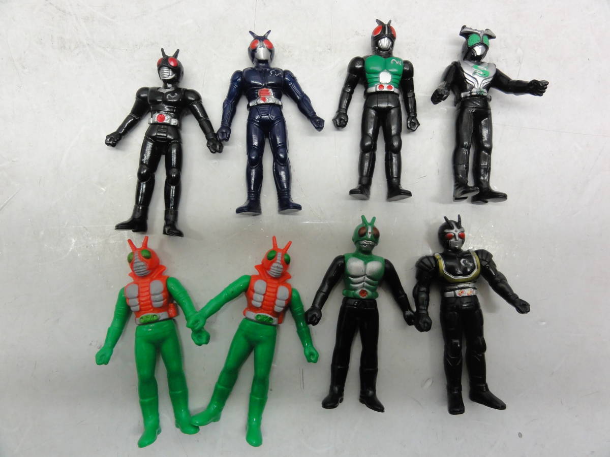 仮面ライダー バンダイ 1987年 - ブラックソフビ 値引き対応 昭和 