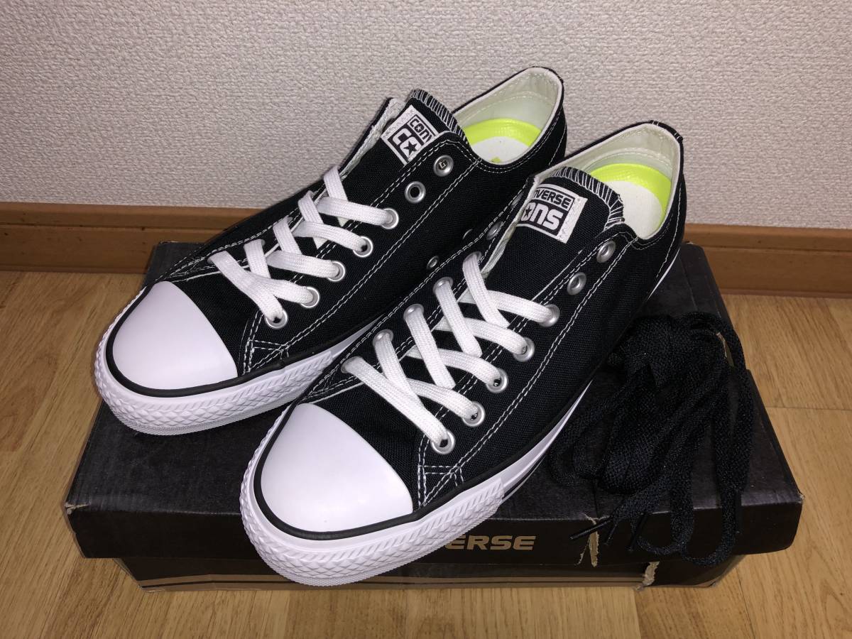 CONS CTAS PRO OX ブラック US9 27.5cm ルナロン コンズ キャンバス 黒 
