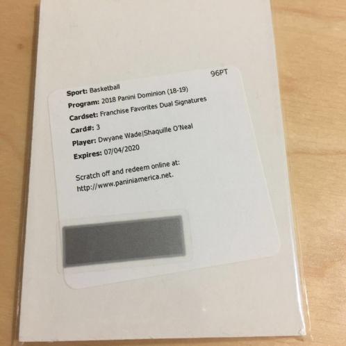 2018-19 PANINI DOMINION DUAL SIGNATURES WADE NEAL(バスケットボール)｜売買されたオークション情報、yahooの商品情報をアーカイブ公開 - オークファン その他