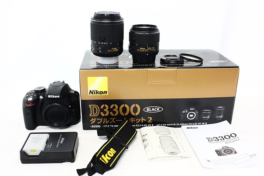 Nikon D3300 18-55 VRⅡ Kit ＋ 55-200mmレンズ デジタルカメラ Nikon