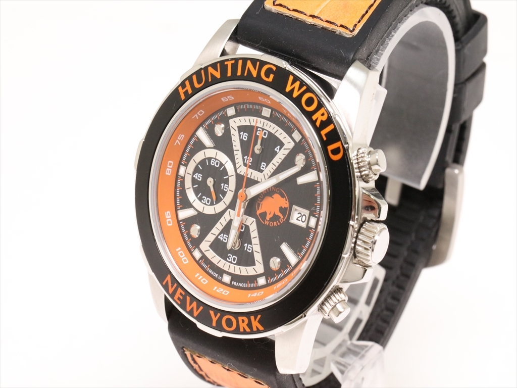 HUNTING WORLD ベルサーリオ HW401 クォーツ 腕時計 メンズ HUNTING