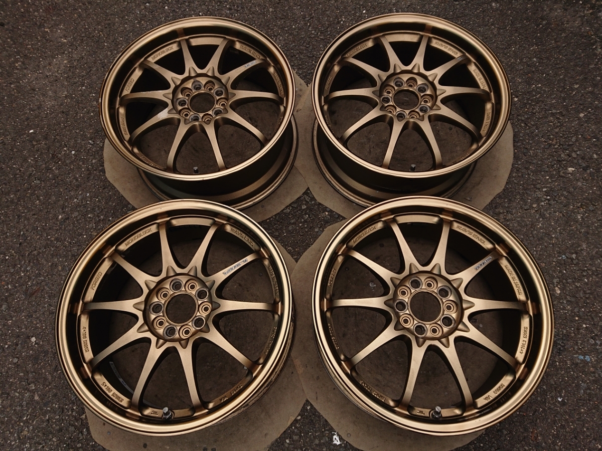 86 BRZ プリウス 鍛造 RAYS ボルク CE28N ブロンズ 17インチ 7.5J+50 PCD100 5穴 4本