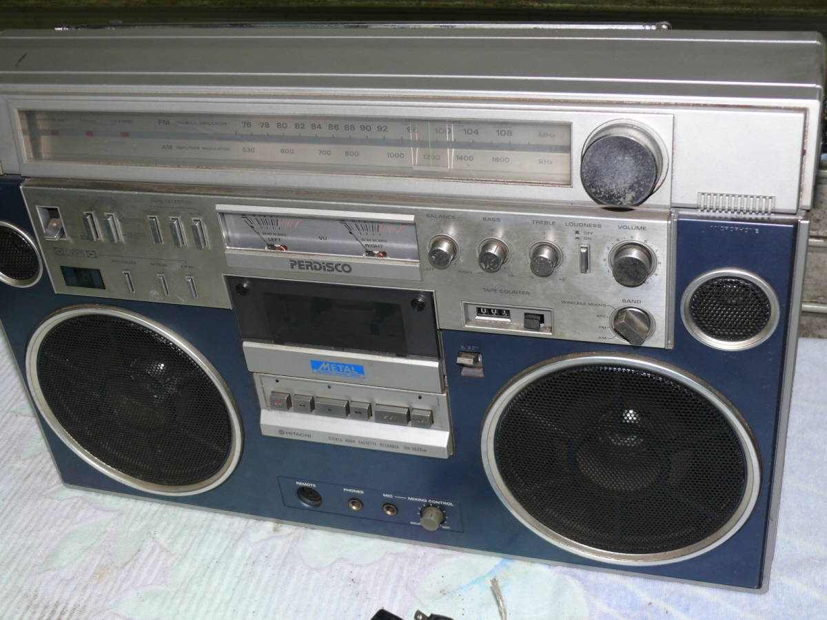 大型ラジカセ 日立 パディスコ PERDISCO TRK-8600RM HITACHI 【公式通販】