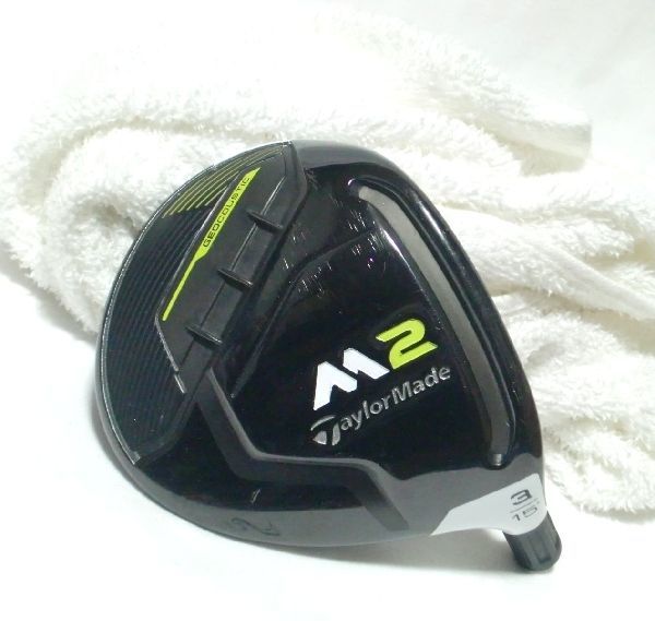 中古 良品☆テーラーメイド M2 ヘッドカバー付 216g☆15°☆3Wヘッド 訳