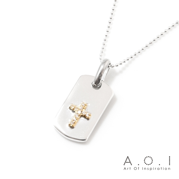 A.O.I アート オブ インスピレーション シルバー クロス ネックレス