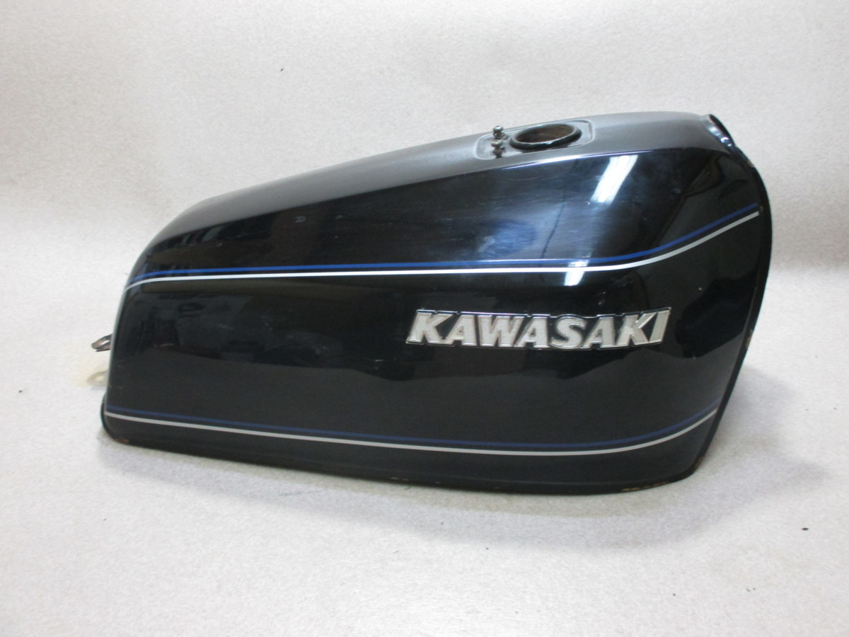 Z400FX 未使用 タンク 黒/青 鍵付き Z400FX 未使用 タンク 黒/青 鍵
