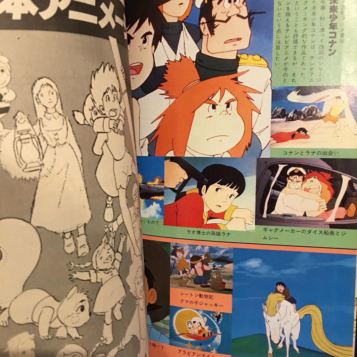 Animec アニメック #14 未来少年コナン 表紙号 ラナ ポスター付き 当時 