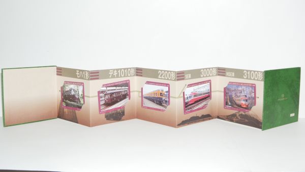 小田急 ‘99ロマンスカードコレクション 使用済5枚 台紙付 モハ1形 デキ1010形 2200形 SE車3000形 NSE車3100形 保存車両編 ロマンスカード_3