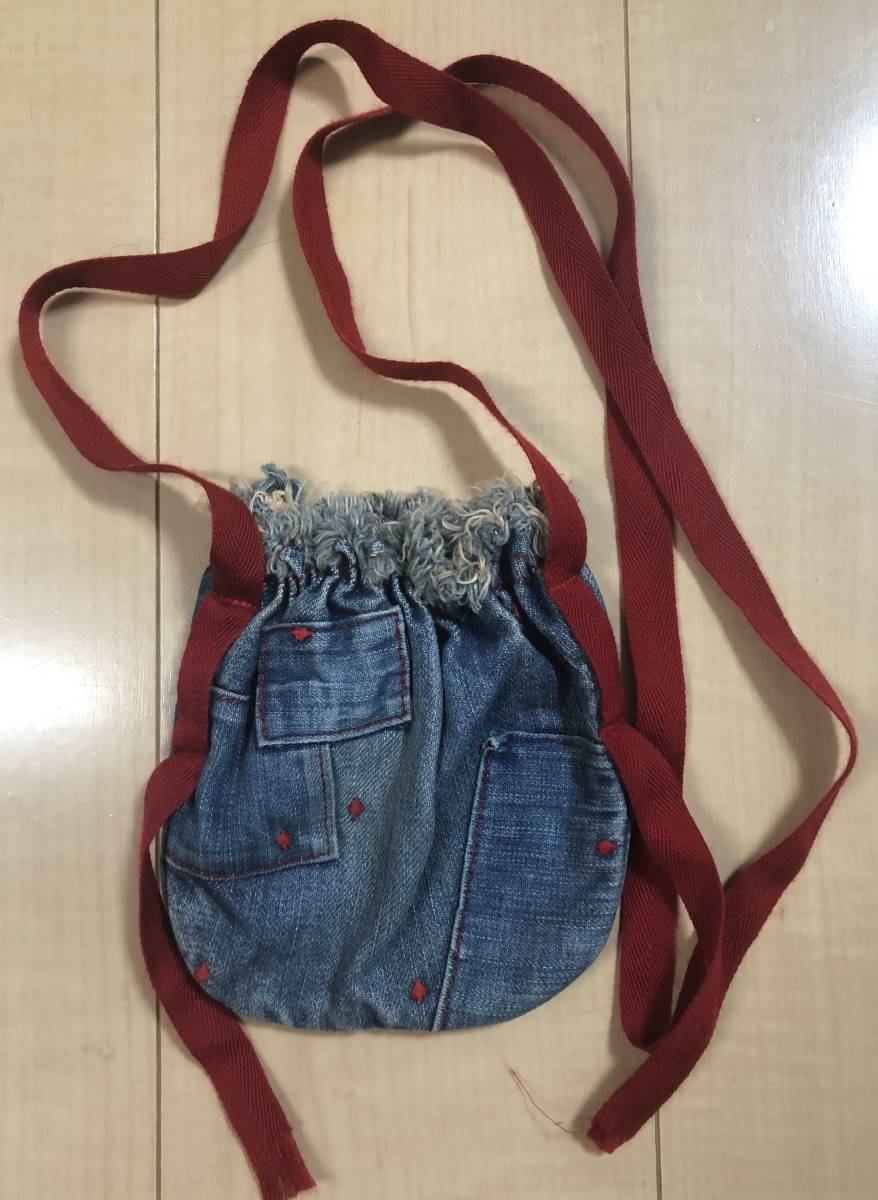 アンダーカバー HAZE期 ダイヤドット刺繍 デニムポーチ