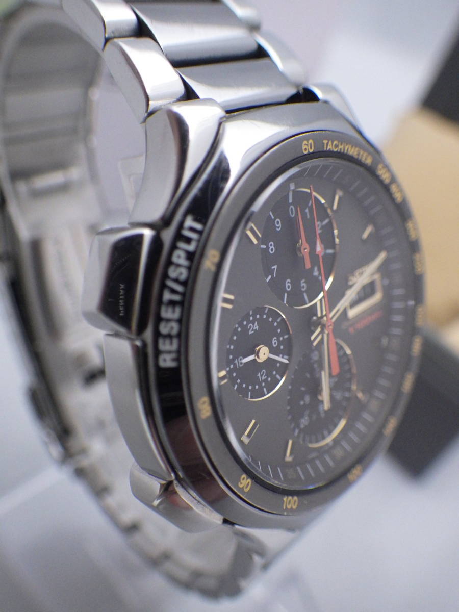 美品 SEIKO スピードマスター 7T59-7A00 電池交換済 定価10万 完動品