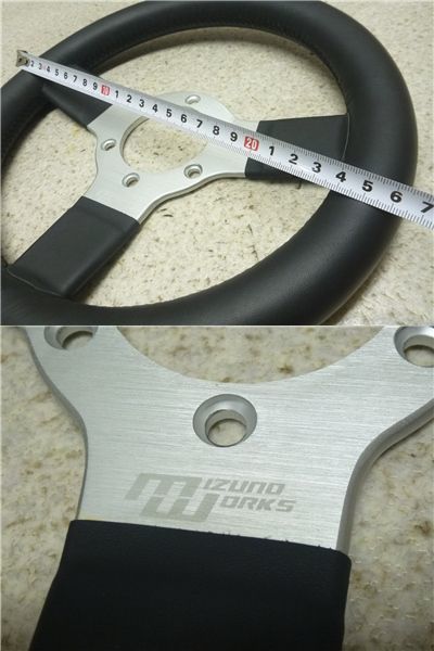 小径ステアリング JEFF製 Φ26.5 街道レーサー 水野ワークス - メルカリ