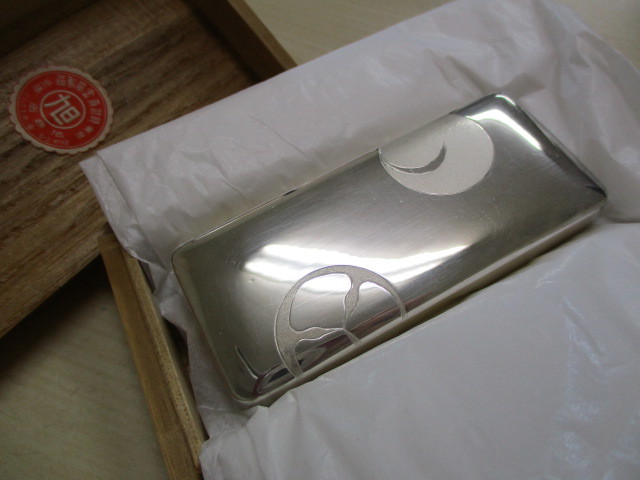 内藤銀器製作所 ｜ 爪楊枝入れ 銀製品 純銀製純銀爪楊枝入れ39.7g！箱