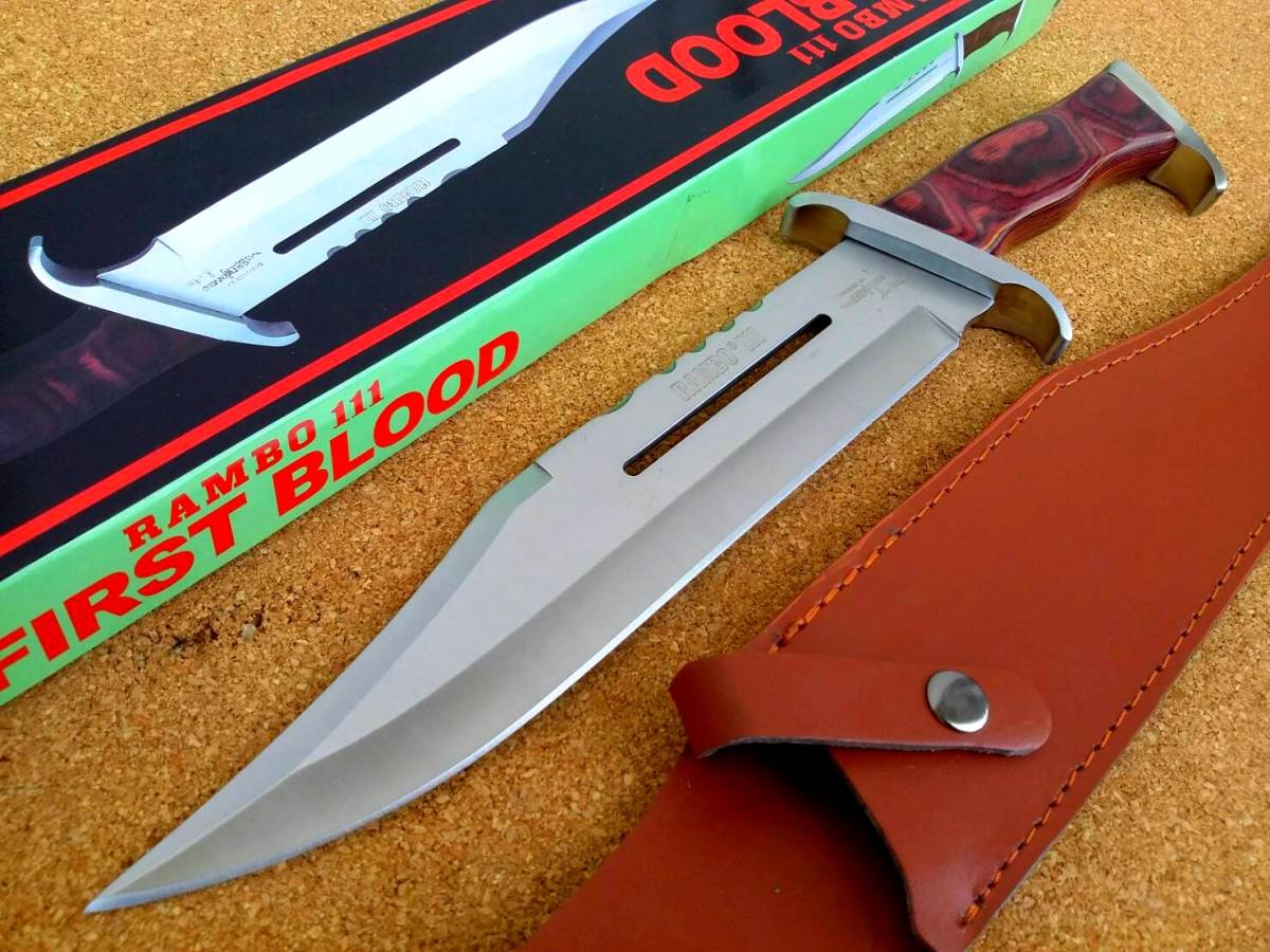 ◇RAMBO3 ランボーナイフ RAMBOⅢ 本革シース ◇ V19 Yahoo